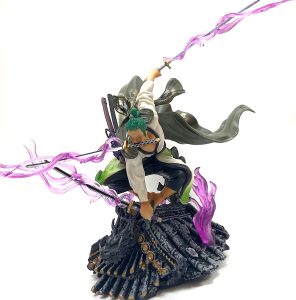 ABROBROKI Zoro Figure One Piece Anime Action Figure Roronoa Zoro - Three Thousand World Model PVC Statue Cosplay Daily Life Boxed Children Best Gift (8 inch)