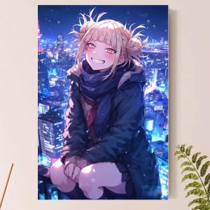 Placa Quadro Decorativo - Anime Boku no Hero Academia - Personagem Himiko Toga (HIMI_06)