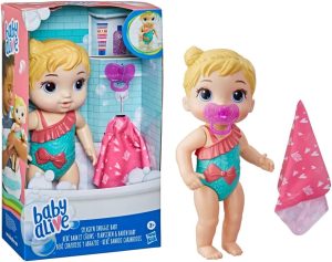 Baby Alive Banho Carinhoso Loira - Boneca para brincar dentro e fora da água