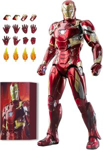 TUTUBEAR 7 Inch Ironman Mark 46 Action Figure with Lots of Accessories,Exquisite Painting Collectible Toy (1/10 Scale)