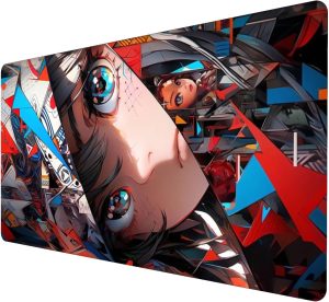 Mouse Pad Gamer Speed Extra Grande Desk Pad Profissional Premium com Borda Costurada 70x30 - Anime Idol Doll
