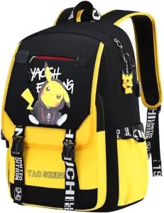 Mochila Escolar Personalizada Anime com compartimento USB Para Meninos, Laptop Rucksack Mochila de Viagem