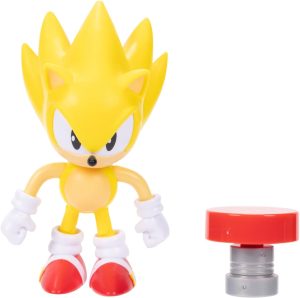 Sonic the Hedgehog 4-inch Super Sonic Action Figure with Red Spring Accessory. Ages 3+ (Officially licensed by Sega)