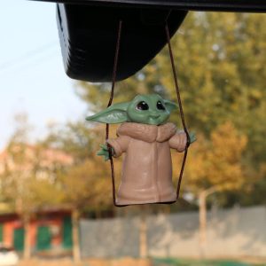 Ornamento de balanço de carro anime acessórios de espelho retrovisor de carro engraçado anime espelho de carro acessórios para pendurar ornamentos de pingente de carro decoração interior de carro