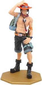 One Piece Portgas.D.Ace Figure, Anime Action Figure Ace Anime Estátua Boneca Escultura Figura Realista Anime Personagem Modelo Ornamento 21 cm