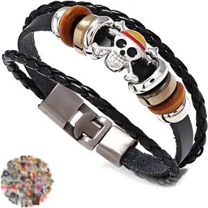 1744985193_Zaky-Anime-One-P-Luffy-Pulseira-de-couro-trancado-preto