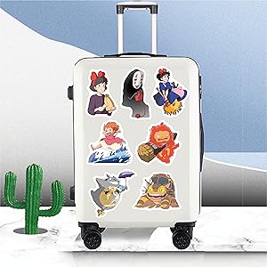 Decore sua bagagem com adesivos fofos de desenhos animados