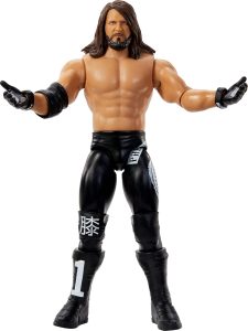 Mattel WWE AJ Styles Action Figure, Main Event Series #154 6-inch Collectible with 10 Articulation Points & Life-Like Look