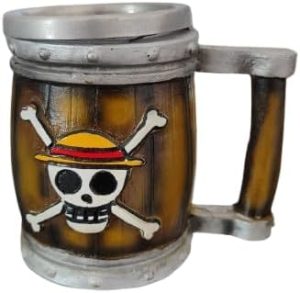 Caneca One Piece, Coleção Anime, Resina 250ml