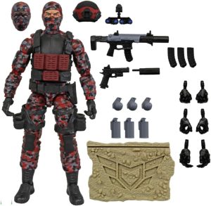 Action Force Valaverse Series 5.1 Crimson Shadow Infantry Premium 6-Inch Scale Action Figure with Multiple Accessories