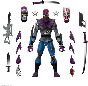 Super7 ULTIMATES! Teenage Mutant Ninja Turtles Foot Soldier (Battle Damaged) - 7" TMNT Action Figure with Accessories Classic Cartoon Collectibles and Retro Toys