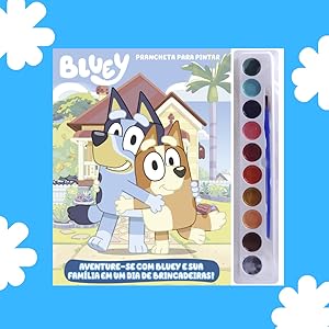 Bluey Prancheta para Pintar com Aquarela